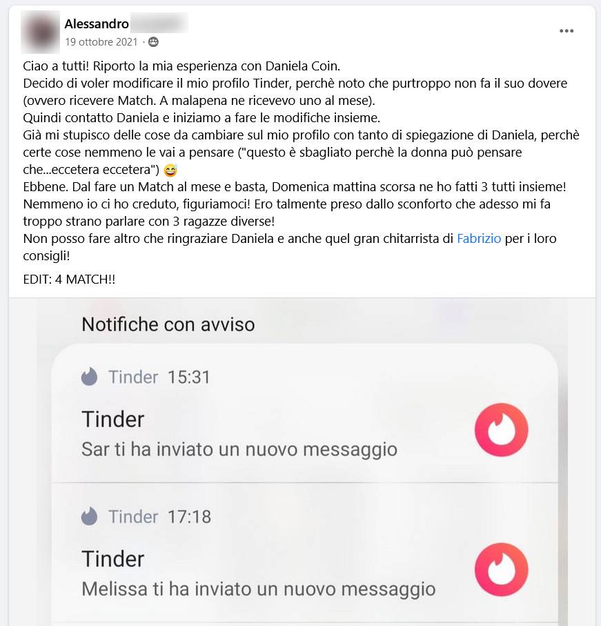Feedback Alessandro