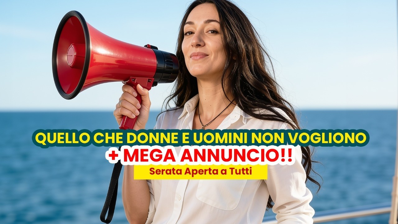 Nuovo Webinar - Quello Che Donne E Uomini Non Vogliono + Mega Annuncio